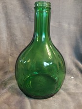 Vintage Duraglass Refrigerator Bottle Green Glass Decanter No Top picture