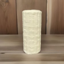 Vintage Shawnee bamboo floral vase Ivory Glazed 5 in tall picture