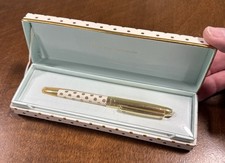 Kate Spade She Wrote Her Own Happily Ever After Ballpoint Pen Gold Dot NEW picture