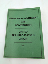 VTG 1969 United Transportation Union Unification Agreement & Constitution Book picture