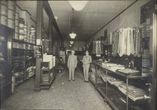 Atq 1920s Men's Clothing Store Photo Art Deco Haberdashery Tie Hat Shop 8x10 1E1 picture