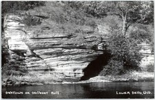 Wisconsin Dells - RPPC -  Swallows on Sailboat Hull  picture