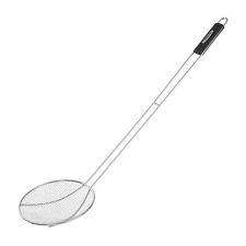 CreoleFeast Stainless Steel Strainer Wire Skimmer Mesh Scoop Crawfish Long Ladle picture