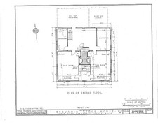 Photo:Robinhood Maine Benjamin Riggs House 1785 Second Floor Plan HABS picture