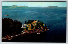 c1960s Lighthouse Coast of Maine Camden Hills Vintage Postcard picture