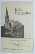 Wilmington N.C.: First Presbyterian Church Service Program (1944) picture