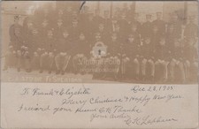 Co A 27th Infantry US Army Soldiers Fort Sheridan Illinois IL RPPC 1905 Postcard picture