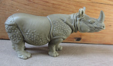 Vintage Undated 14025 Schleich Indian Rhino with Unpainted Horn 5