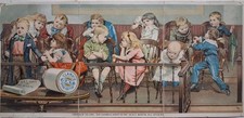 1880s-90s ONT THREAD Victorian Trade Card JURY OF CHILDREN Court 5