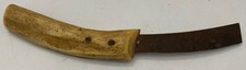 Antique George Wostenholm IXL Crooked Farrier Knife Antler Stag Handle 8” picture