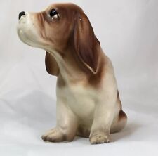 3.75” Basset Hound Dog, Puppy Figurine, Japan, Vintage Porcelain Collectible❤️ picture