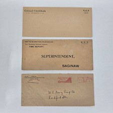 1940s Pere Marquette Railway Railroad Envelopes x3 Great Central picture