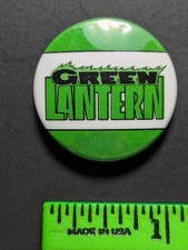 Vintage Green Lantern Superhero DC Pinback Pin picture
