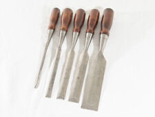 G.E. Wood Everlasting Chisel Set of 5 Pre-Stanley (#1086) picture