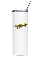 Air Tractor AT-400 Stainless Steel Water Tumbler with straw - 20oz. picture