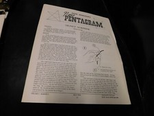 New Pentagram Magic Peter Warlock's Magazine July 1974 picture