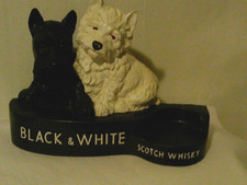 Vintage Black and White Scotch Whiskey Bar Display   12