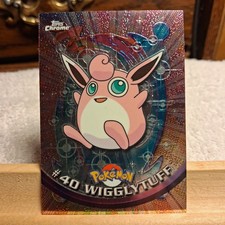 Topps Pokémon TV Animation Edition Topps Chrome Wigglytuff #40 Hologram 2000 picture
