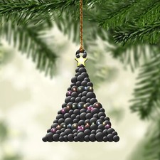 Hockey puck Christmas Tree Ornament, Hockey pucks lover tree Christmas Ornament picture