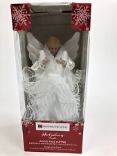 Huntington Home Holiday Fiesta Indoor 8.75 inch White Lighted Angel tree top New picture