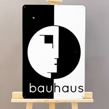 Bauhaus – Minimalist Modern Art Metal Sign – 60 × 40 cm (23.6” × 15.7”) picture