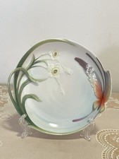 VTG 2003 Franz FZ00229 Papillon Butterfly Design Porcelain Dessert Plate picture