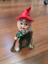 Vintage Criterion Japan Pixie Elf Gnome Hunter Woodsman Ceramic Figurine MCM picture