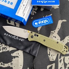 Benchmade 535 Custom Bugout CPM-S30V BLADE Green Grivory Handle Folding Knife picture