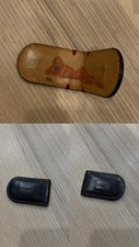 RARE Vintage Paul Smith Black Leather Magnetic Money Clip Naked Lady Print picture
