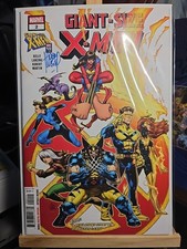 GIANT SIZE X-MEN 2 SIGNED & COVER & ART ADAM KUBERT COA CAFU JACKSON LANZING . picture