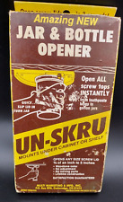*Vintage UN-SKRU Under Shelf Cabinet Jar & Bottle Opener Model 333 READ picture