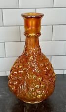 Vintage Imperial Grape Carnival Glass Water Bottle Decanter Amber picture