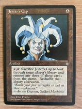 Jester's Cap (Ice Age), EX Magic Card MtG, Fool's Cap Ice Age Vintage picture