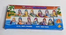 Merry Mermaid Vintage 12 Pc Vinyl Mermaid Figures Set in Original Box picture