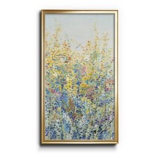 Renditions Gallery Wildflower Panel III 8x16 Gold Framed Canvas Wall Art picture