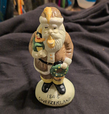 W. Schmid Hand Painted Porcelain Santa Figurine Christmas 1848 Switzerland,typo  picture