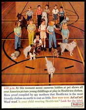 1962 Health Tex Clothes Vintage PRINT AD Children Pet Show Dogs picture