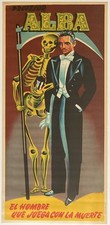 Original vintage Spanish magician circus magic show cool art poster for my wall picture