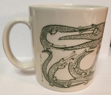 Vintage 1979 Taylor & Ng Naughty Alligator/Crocodile Mug - Rare Green Japan EUC picture