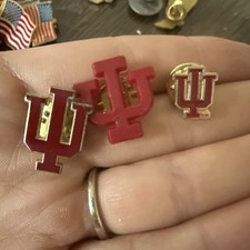 University Of Indiana UI Plastic Lapel Hat Jacket Pin U of I Hoosiers picture