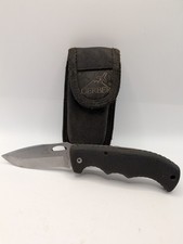 Older  Gerber Gator style Folding Lockback Knife USA Made Plain Edge w/ Sheath picture