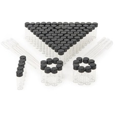 4ml Clear Small Glass Vials 100pcs with Screw Caps(100pcs) 4ml 100pcs picture
