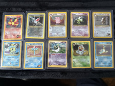 Vintage Pokemon 10 Holo Card Lot Dmg picture