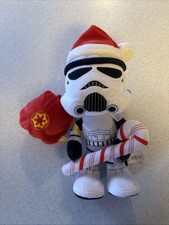Mattel Star Wars Stormtrooper 12” Christmas Plush Storm Trooper Candy Cane VG picture
