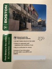 MBTA Charliecard Green Line Boston Library Edition Boston 250 Railroad Train picture