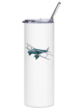 De Havilland DH-90A Dragonfly Stainless Steel Water Tumbler with straw - 20oz. picture