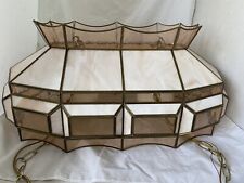 Vtg Tiffany Style 2 light Stained Glass 25