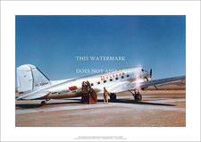 Western Airlines Douglas DC-3 A3 Art Print 1930s – RH Door – 42 x 29 cm Poster picture