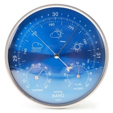 3-in-1 All-Season Wall Hanging Thermometer, Barometer, Hygrometer, Accurate P... picture