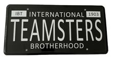 Teamsters license plate. Aluminum. 12￼” By 6” picture